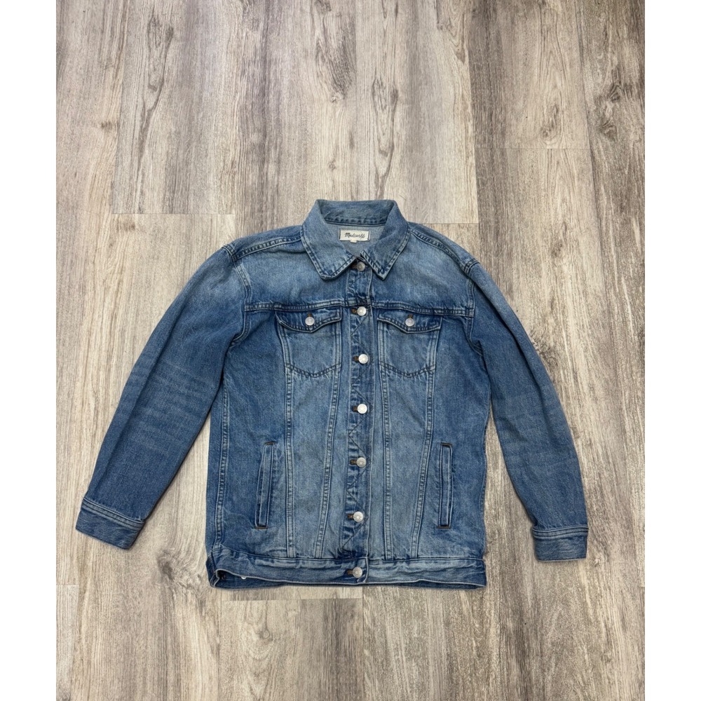 Madewell Women's The Oversized Trucker Jean Jacket in Bankfield Wash Size Small - Picture 6 of 10